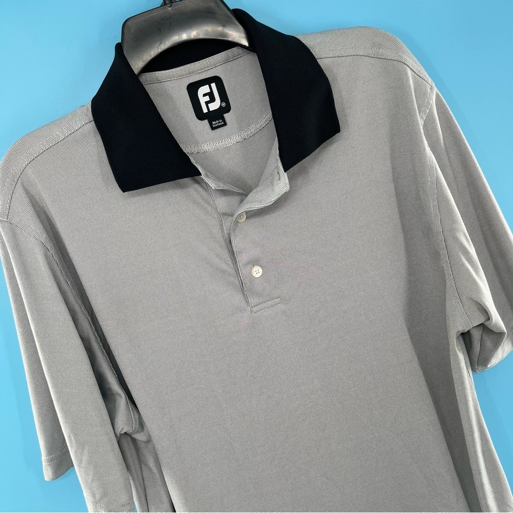 Footjoy Men’s Gray Short Sleeve Collared Golf Polo‎ Shirt Sz XL